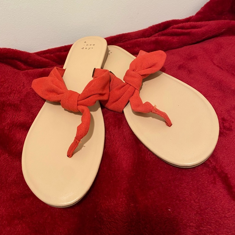 A New Day Red Sandals